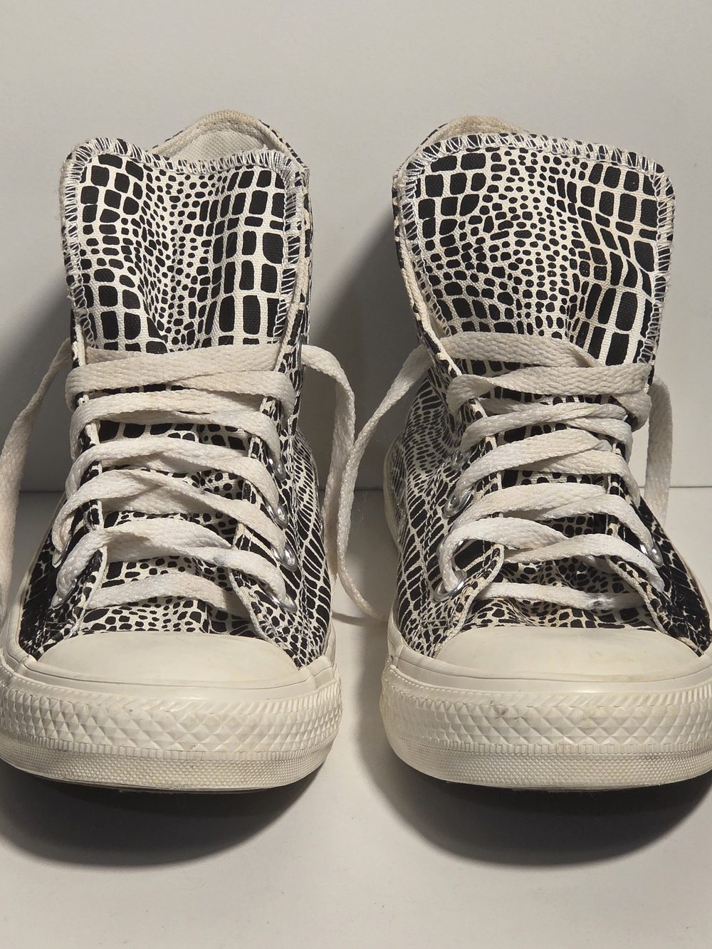 Converse Chuck Taylor All Star Black White Crocodile Print Digital Daze Hi W9
